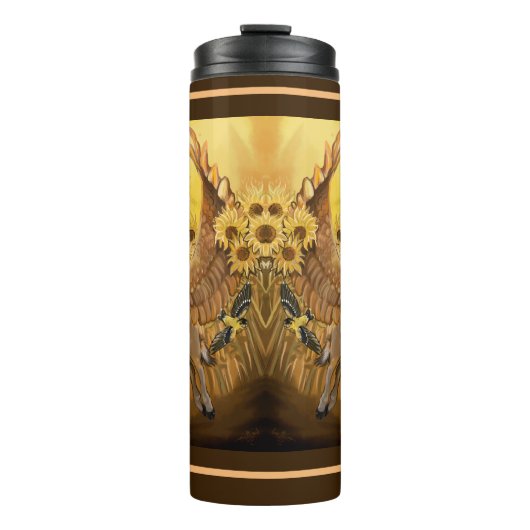 Golden Fields Mule Deer Pertyon Thermosbeker (Voorkant)