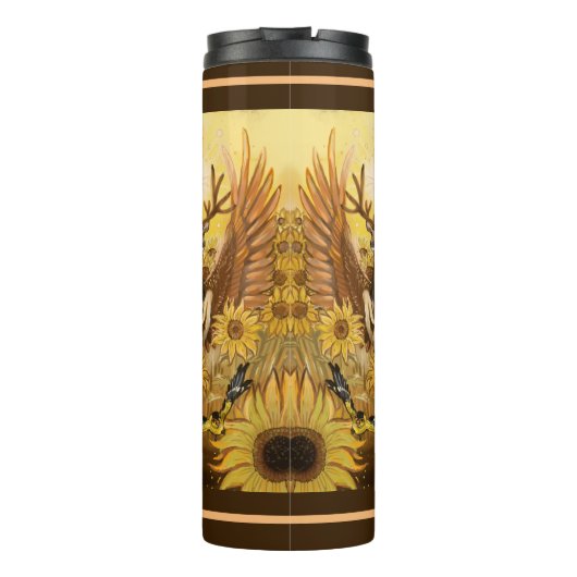 Golden Fields Mule Deer Pertyon Thermosbeker (Achterkant)