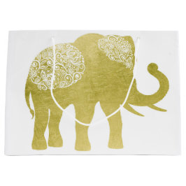 Golden Filigree Elephant Groot Cadeauzakje