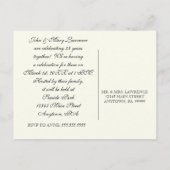 Golden Filigree, grijs - 25e Jubileum Briefkaart (Achterkant)