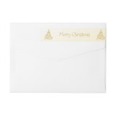 Golden Filigree kerstboom — Terugkeeradres (Achterkant)