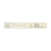 Golden Filigree kerstboom — Terugkeeradres (Individueel)