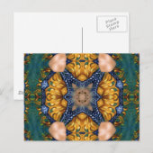 Golden Fire Blue Ropes Briefkaart (Voorkant / Achterkant)