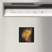 Golden Fire Dragon Magneet (Insitu (Vaatwasser))