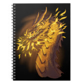 Golden Fire Dragon Notitieboek (Voorkant)