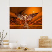 Golden Fire Poster (Keuken)