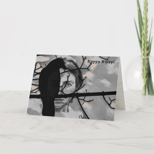 Golden Fire Raven Face Kaart (Voorkant)