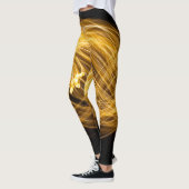 Golden Fire werkt op donkere achtergrond Leggings (Links)