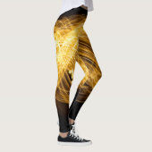 Golden Fire werkt op donkere achtergrond Leggings (Rechts)