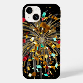 Golden Fireworks & Confetti Celebration Case-Mate iPhone 14 Hoesje