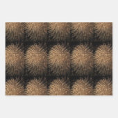 Golden Fireworks Pattern Custom 2023 Celebrations Inpakpapier Vel (Voorkant 3)