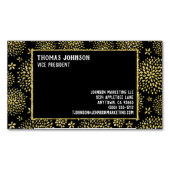 Golden Fireworks Style Seven Line Custom Magnetisch Visitekaartje (Voorkant)