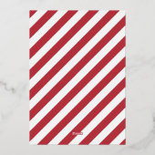 Golden Fireworks Vierde van juli Folie Uitnodiging (Achterkant)