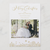 Golden First Merry Kerstromanc Typografie (Voorkant)