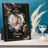 Golden First Moederdag als oma Foto Fotoplaat (Zijkant)