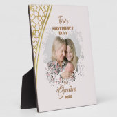 Golden First Moederdag als oma Foto Fotoplaat (Zijkant)