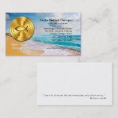 Golden Fish Beach Christelijk minister/dominee Visitekaartje (Voorkant / Achterkant)