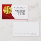 Golden Fish IXOYE Christelijk Symbool Minister/Pas Visitekaartje (Voorkant / Achterkant)