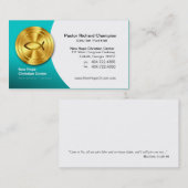 Golden Fish IXOYE Christelijk Symbool Minister/Pas Visitekaartje (Voorkant / Achterkant)