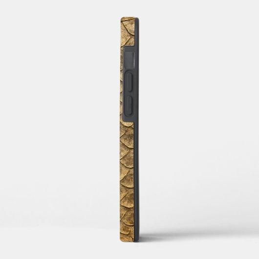 Golden Fish Scale Phone Case – Shimmering Elegance (Achterkant / Links)