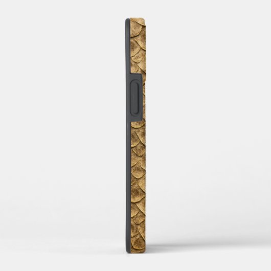 Golden Fish Scale Phone Case – Shimmering Elegance (Achterkant / Rechts)