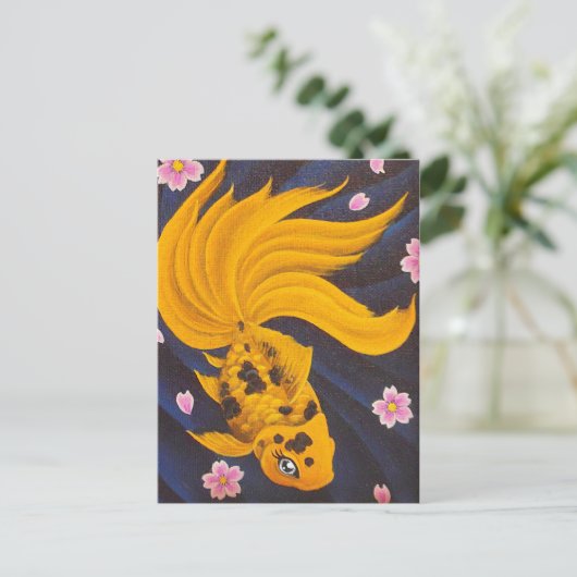 Golden Fishie-Briefkaart Briefkaart (Staand voorkant)
