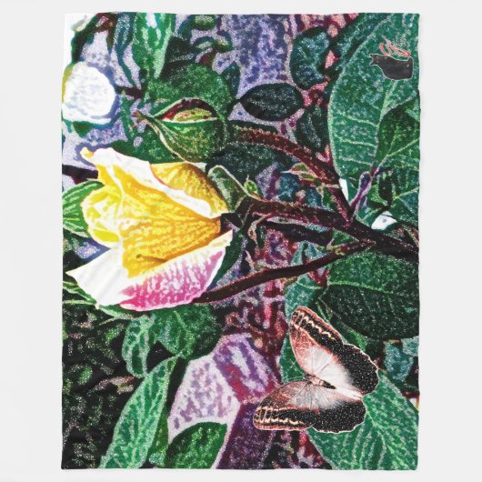 Golden Flame Fleece Deken (Voorkant)