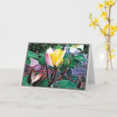 Golden Flame Kaart (Gele Bloem)