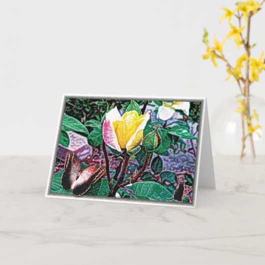 Golden Flame Kaart (Gele Bloem)