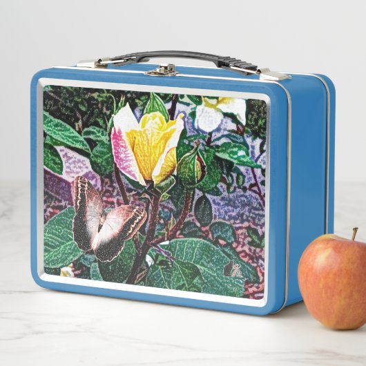 Golden Flame Metal Lunchbox (In situ)