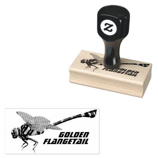 Golden Flangetail Rubberstempel (Gestempeld)