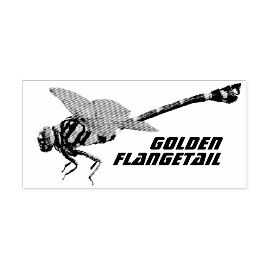Golden Flangetail Rubberstempel (Afrduk)