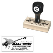 Golden Flangetail Rubberstempel (Gestempeld)