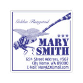 Golden Flangetail Zelfinktende Stempel (Design)