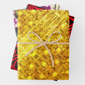 Golden Flare, Crimson Nouveau en Grapes & Vines Inpakpapier Vel (In situ)