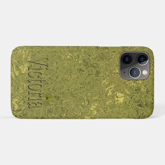 Golden Flecks Victoria Naam Design, Case-Mate iPhone Case (Achterkant (horizontaal))