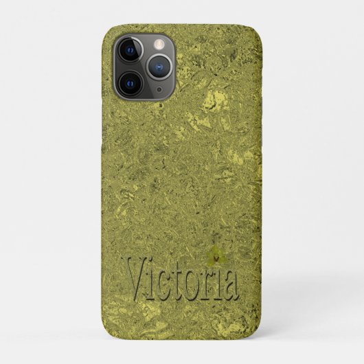 Golden Flecks Victoria Naam Design, Case-Mate iPhone Case (Achterkant)