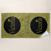 Golden Flecks Victoria Naam Design, Strandlaken (Voorkant)