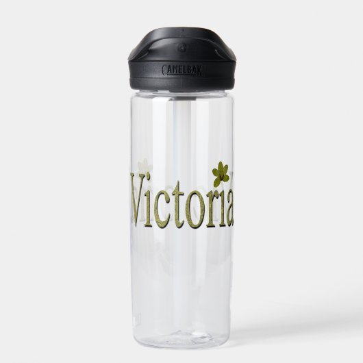 Golden Flecks Victoria Naam Design, Waterfles (Achterkant)