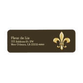 Golden Fleur De Lis Etiket (Voorkant)