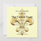 Golden Fleur De Lis Kaart (Voorkant)