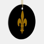 Golden Fleur De Lis Keramisch Ornament (Rechts)