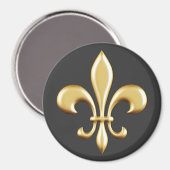 Golden Fleur De Lis Magneet (Voorkant / Achterkant)