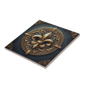 Golden Fleur De Lis Tegeltje (Zijkant)