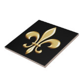 Golden Fleur De Lis Tegeltje (Zijkant)