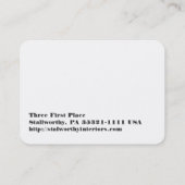 Golden Fleur De Lis Visitekaartje (Achterkant)