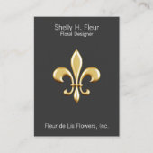 Golden Fleur De Lis Visitekaartje (Voorkant)