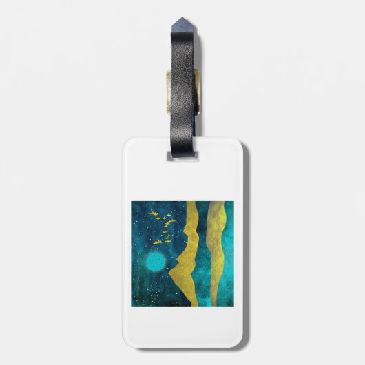 Golden Flock Bagagelabel (Achterkant verticaal)