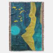 Golden Flock Deken (Voorkant Verticaal)