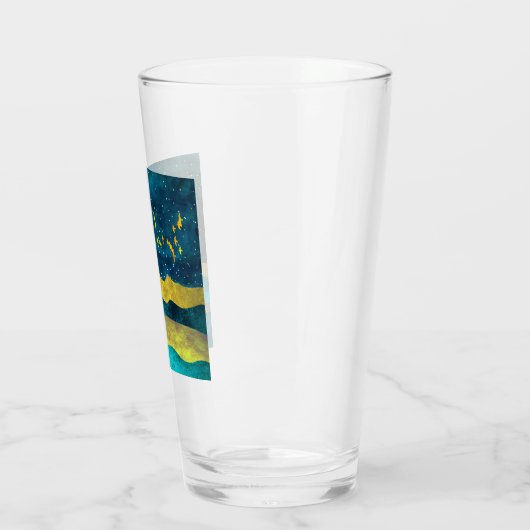 Golden Flock Glas (Links)